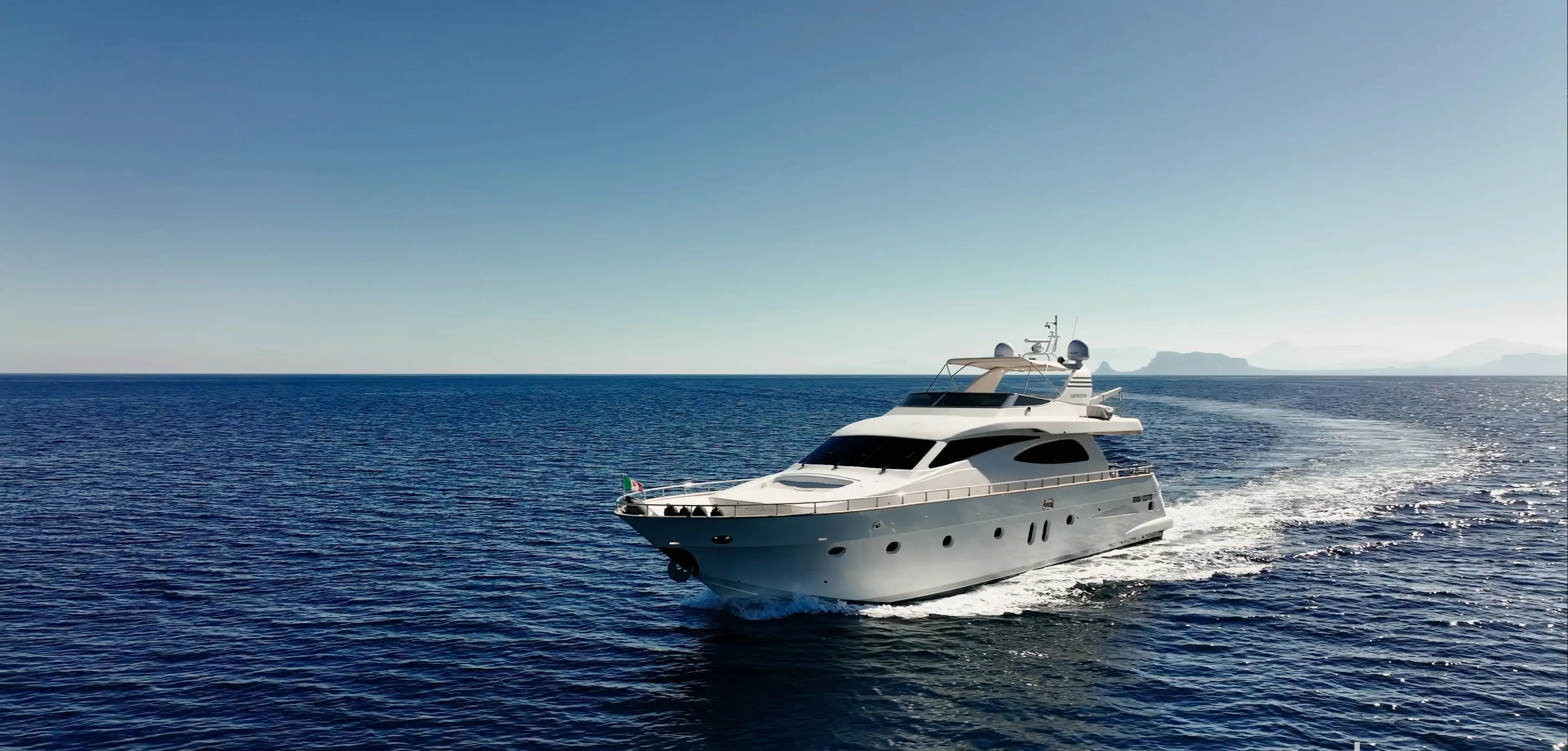 Bianca II under way off the Sicilian coast